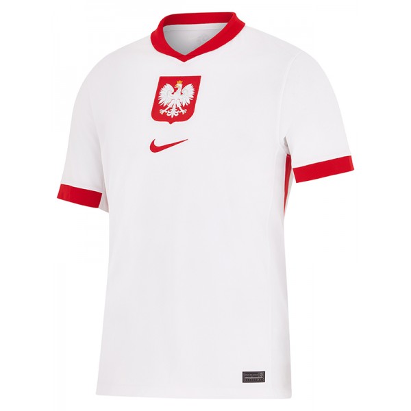 Poland maillot domicile uniforme de football maillot haut de tenue de football premier sport homme coupe Euro 2024